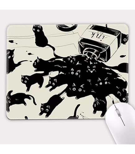 Amazon.co.jp: 猫元パト ばくちちマウスパッド 2個セット : パソコン