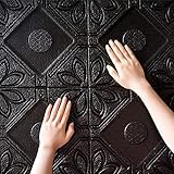 SOOMJ 【10枚 グレー】クッションブリック 壁紙シール 59cm×59cmm 防水 防音 断熱 ウォールステッカー レンガタイル 3D おしゃれ 軽量 発泡スチロール風 インテリア リビング 子