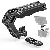 NEEWER トップハンドル NATOレールキット 快適なシリコングリップ クイックリリースNATOクランプ付き 3つのコールドシューと1/4"3/8"ARRIスレッド カメラケージ ビデオリグ SmallRigに対応 CA008