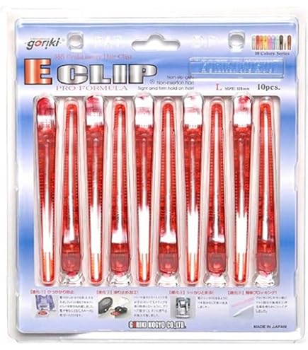 Amazon.co.jp: 五力工業 Eクリップ Lサイズ クリア 10本 : 文房具