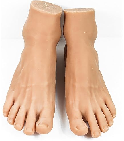 Amazon.co.jp: シリコン 男性 足模型 リアル 1：1 実物大 男子