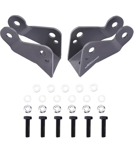 Nakuuly2 Rear Drop Lowering Shackle Suspension Kit 6400 Compatible With Chevy Silverado Gmc Sierra 1500 C1500 K1500 Dodge Ram Replaces 410520 - View #2