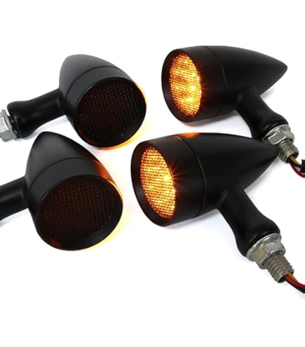 Amazon | バレットウインカー スモール 砲弾型 ブレット 4灯 スモーク