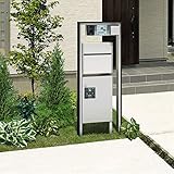 三協アルミ　フレムス1型　プラン　2015-2　木調＋形材色　『機能門柱　機能ポール』 　マロンノーチェ＋ブラック