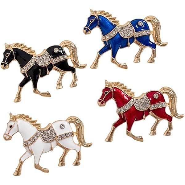 Amazon | 小さなグリーンエナメル ペガサス 翼のある馬のブローチ