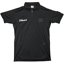 ATHLETA - ラスト1【JFAレフェリーワッペン付】ATHLETA アスレタ レフェリーシャツ ATHLETA アスレタ O-REI COOL DOTS ライトプラシャツ(ブラック