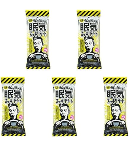 Amazon.co.jp: コーヨー化成 眠気スッキリ ギラギラ君 タオル 5本組 1