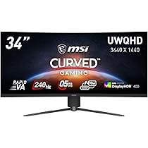 MSi ゲーミングモニター Amazon.co.jp: MSI ゲーミングモニターMPG 346CQRF X24 34インチ