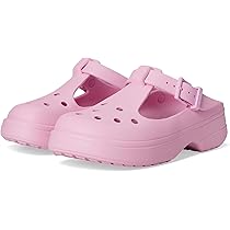 クロックス メリージェーン ピンク ローファー風 ジビッツ付き Amazon | [クロックス] カーリー メリージェーン ウィメン