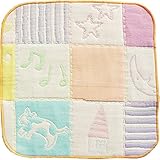 Scribble Scrabble（スクリブルスクラブル） Melon Patch（メロンパッチ）６重ガーゼハンカチスタイ（ふちどりオレンジ）【SMP014】