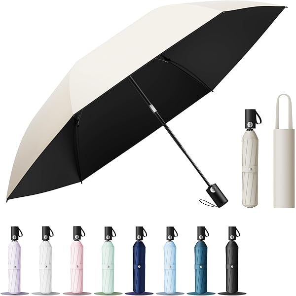 Amazon | サンバリア100 日傘 2段折大判mokuブルー | 折りたたみ傘 通販