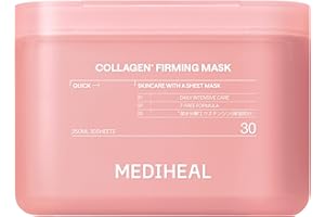 MEDIHEAL(メディヒール) コラーゲン 30枚 シートマスク 大容量 毎日使える 高保湿ケア うるおい肌 シートパック