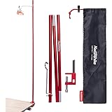 Naturehike ランタンスタンド [テーブルタイプ] 超軽量 ランタンスタンド 折りたたみ 96.5cm ランタンポール ライトポール キャンプ ポータブル屋外ピクニック旅行 アルミ ランプポール 卓上 ユニバーサル [厚さ3cm以下のテーブル挟む可能]