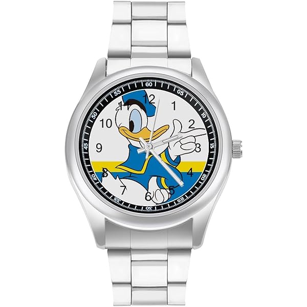 Amazon | Disney メンズ ドナルドダック アナログクォーツ 腕時計
