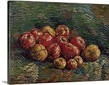 Vincent ( 1853 – 1890 ) van goghプレミアムシックラップキャンバス壁アート印刷題名Still Life with Apples、1887 40" x 30" 241047