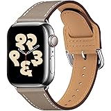 LOVLEOP アップルウォッチ バンド レザー 本革製 コンパチブル Apple Watch バンド 38mm 40mm 41mm 交換ベルト iWatch Ultra2/Ultra Series 9/8/7/6/5/4/3/2/1/SE/SE2全