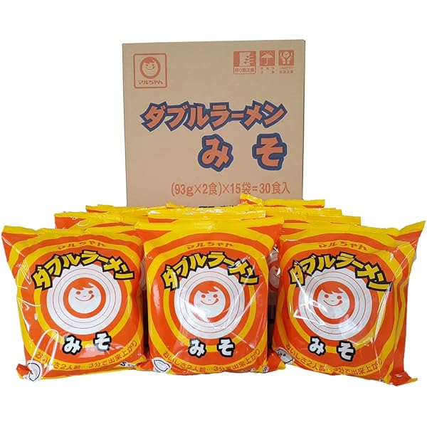 Amazon.co.jp: マルちゃん 味噌ラーメン 北海道 ダブルラーメン 東洋