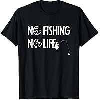 Amazon | No Fishing No Life 釣り フィッシング ロゴ プリント