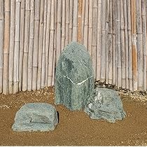 Amazon.co.jp: 庭石 阿波の青石3石SET【庭石】青石3点セット