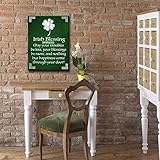 ready2hangart Irish Blessing Wrappedキャンバス壁アート (S) 20" H x 16" W グリーン SPD002-MW2016