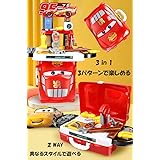 2WAY 知育玩具 DIY おままごと なりきりセット 収納BOX付き (大工セット-カーズ2WAY)
