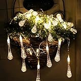 Infabe ハロウィン LED LEDライト 飾りスター クリスマス ホームパーティー LEDストリングライト 水滴形の装飾 雰囲気作り クリスマス飾り 電飾 電球 電池 ルミネーション かわいい