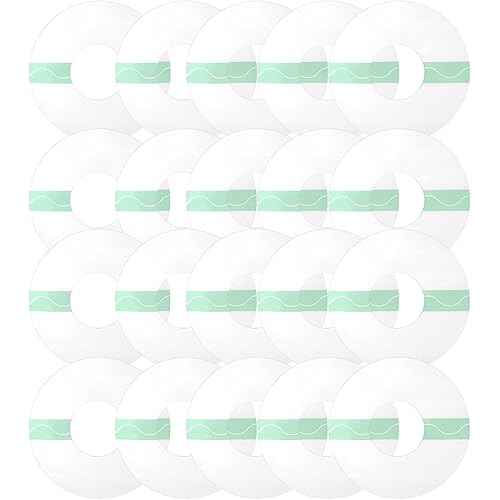 20 Pcs Sensor Covers, Latex Free Hypoallergenic Waterproof Adhesive Patches, Precut CGM Tape with No Glue on Center for Enhan