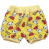 《初夏盛夏対応》 GARACH(ギャラッチ) 天竺総柄ショートパンツ 100cm/Ye NO.AH-1722109