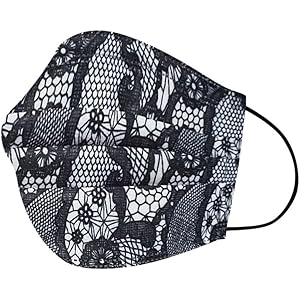 CHENSEN マスク 使い捨てマスク 不織布 マスク レースマスク 保護マスク 大人用サイズ レース柄 不織布マスク…