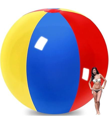 Amazon.co.jp: 巨大なインフレータブルビーチボール、直径80cm / 100cm