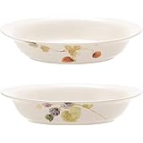 NARUMI(ナルミ) グラタン皿 セット ルーシーガーデン 長径22cm 2個セット 電子レンジ オーブン対応 日本製 41630-33321