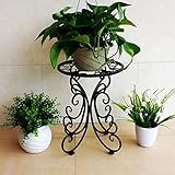 Plant shelf アイロンフラワーラック、リビングルームフラワーポットラックバルコニー盆栽フレームプラントディスプレイスタンド Flower racks ( 色 : ブラック , サイズ さいず