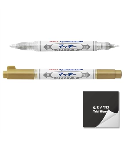 Amazon | ゼブラ マッキー ペイントマーカー 太字・中字 白・金