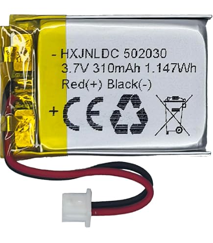 Amazon | リチウムポリマーバッテリー 3.7V 300mAh 702030 Lipo 充電式
