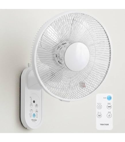 Amazon | [山善] 扇風機 30cm 壁掛扇 マイコンスイッチ 風量5段階調節