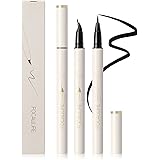 FOCALLURE 2 Pcs Thin Brown Liquid Eyeliner Pen,Super Slim Long-Lasting Eye Liner,Waterproof Smudgeproof Ink Eyeliner Pen with