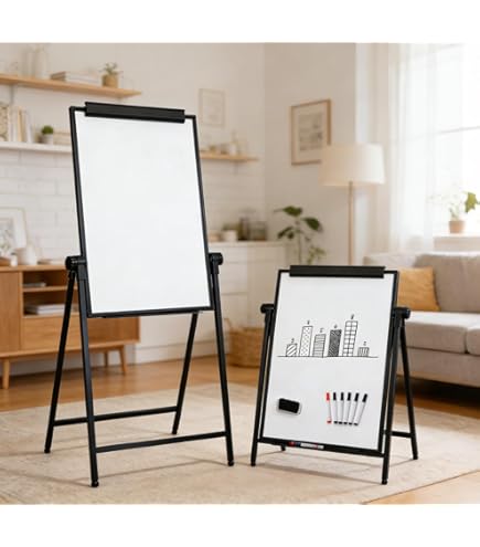 Amazon | 90x120cm ホワイトボード用可動スタンド、角度高さ調節可能な