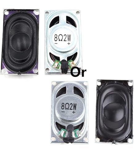 Amazon | 2 個 8Ω 1 ワット 2415 スピーカー楕円形スピーカー無指向性
