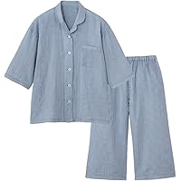 Amazon | [グンゼ] パジャマ アセドロン7分袖7分丈パンツシャツWガーゼ