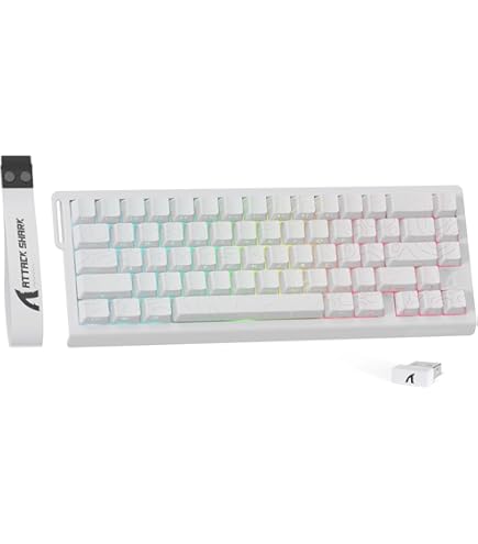 M82HE 磁気スイッチ75% ラピッドトリガー ゲーミングキーボード ホワイト Amazon | ATTACK SHARK X82PRO HE ゲーミングキーボード、磁気軸