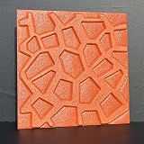 壁紙3D弾性brickTVの背景レンガ30 * 30CM 3D壁ステッカーリビングルームフレキシブルフォームブリックステッカーベッドルーム模造ソフトバッグ粘着壁紙の壁紙 ( Color : Red )