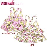 EARTHMAGIC(アースマジック) 裏毛「ワンピースマフィー柄」くま耳ジャンパースカート【1604】【C】 110 ペールピンク(27)