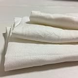 リネンハンカチ 24cm 5枚組 無蛍光 日本製 刺繍 染色 用 ハンカチ 手芸 麻はんかち ハンカチ麻 オフホワイト