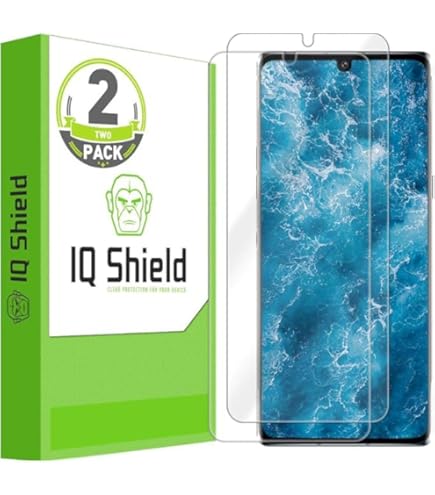 IQShield 2-Pack Screen Protector For LG Velvet 5G UW - Anti-Bubble Film