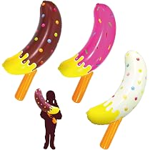 Amazon | BIGエアー チョコバナナ 空気ビニール 全長81cm 吊り下げひも
