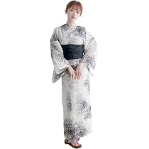 Amazon | [KYOETSU] [キョウエツ] 浴衣セット 変わり織 生成り 6点