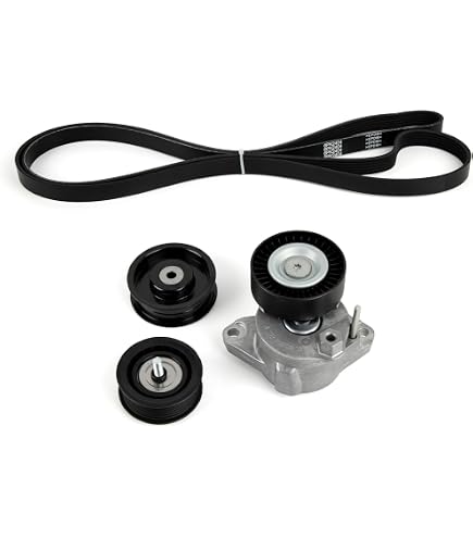 Complete Drive Belt Kit With Tensioner & Idler Pulleys For Mercedes C63, E63, ML63 AMG