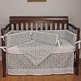 Hoohobbers Crib Bedding Set, Pebbles Sky, Blue 4 Piece by Hoohobbers [並行輸入品]