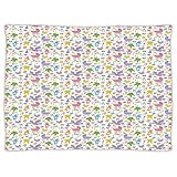 Super Soft Throw BlanketカスタムデザインCozy Fleece Blanket、モダン、ミニマリストスタイル幾何学抽象円三角形正方形図、砂ブラウンオレンジ、完璧なソファソファや