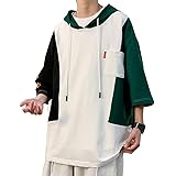 [RedS] パーカー メンズ 半袖 七分袖 L-7XL おしゃれ 大きいサイズ Tシャツ トレーナー
